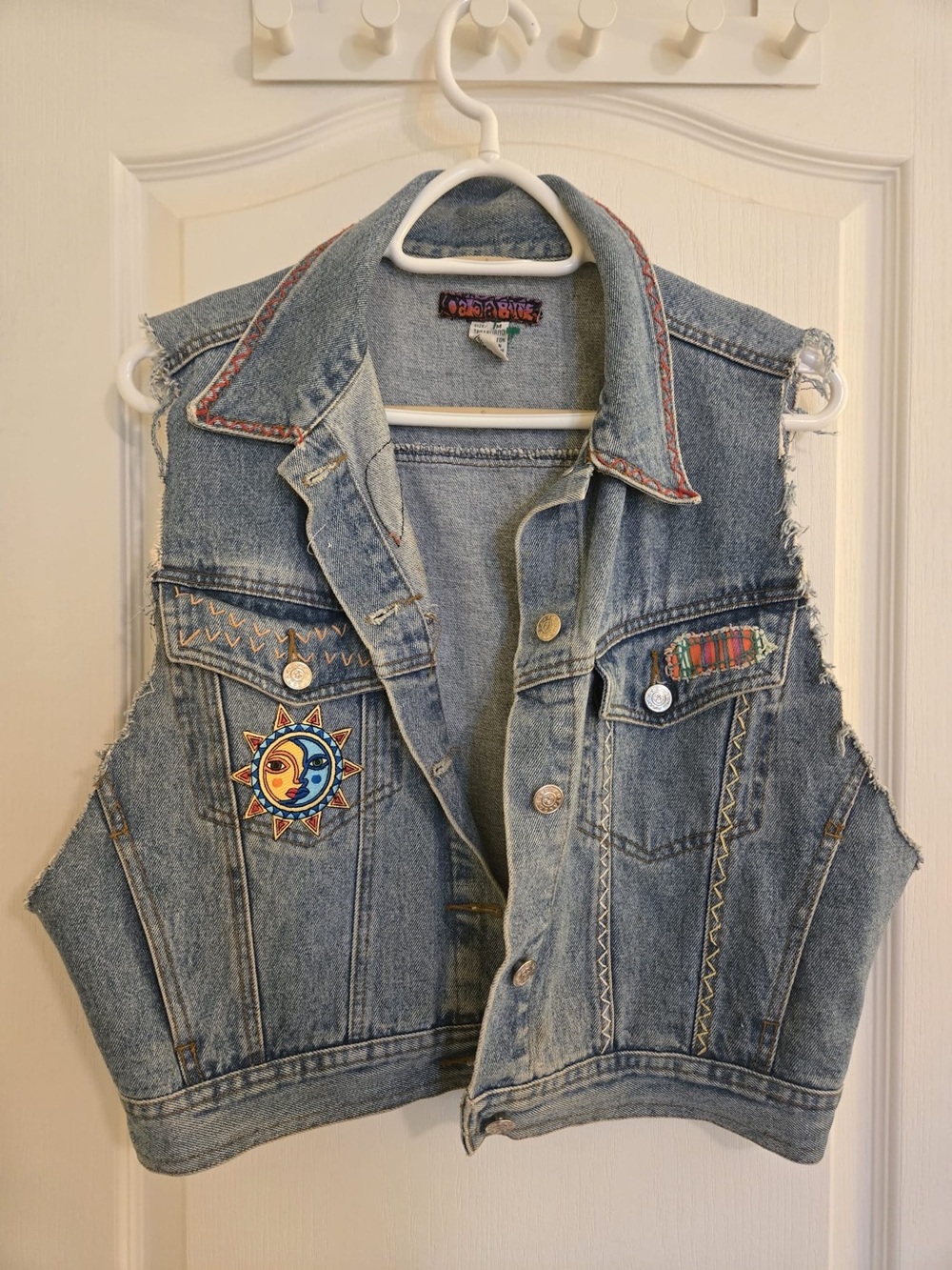 Vintage Denim Patch Vest
